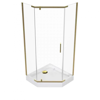Душевой уголок Triton Дека -Голд Щ0000073924 100x100 см профиль золото стекло прозрачное