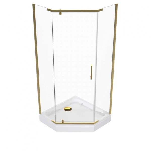 Душевой уголок Triton Дека -Голд Щ0000073924 100x100 см профиль золото стекло прозрачное