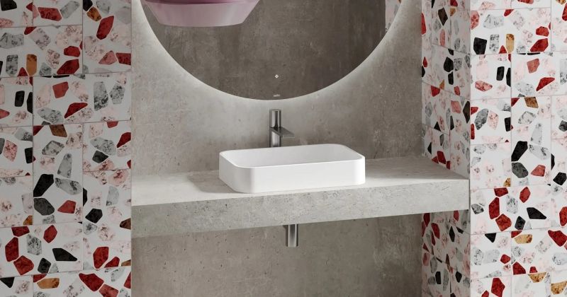 Накладная раковина Salini Callista 01 S-Stone 1101204SMRH 55см RAL снаружи Накладная раковина Salini Callista 01 S-Stone 1101204SMRH 55см RAL снаружи