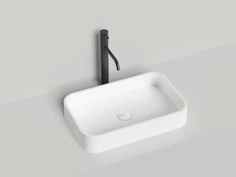 Накладная раковина Salini Callista 01 S-Stone 1101204SM 55см белый матовый Накладная раковина Salini Callista 01 S-Stone 1101204SM 55см белый матовый