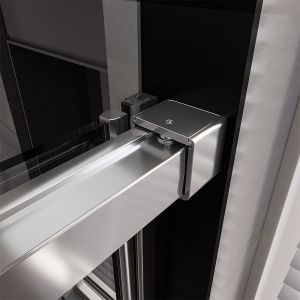 Душевая дверь Veconi Premium Trento PTD-40CH, 1500х2000, хром, стекло прозрачное
