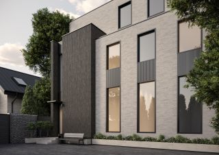 Плитка фасадная Ceramika Paradyz Карризо Серая Полоска Микс структурная 80949, 40x6,6 (0,79)