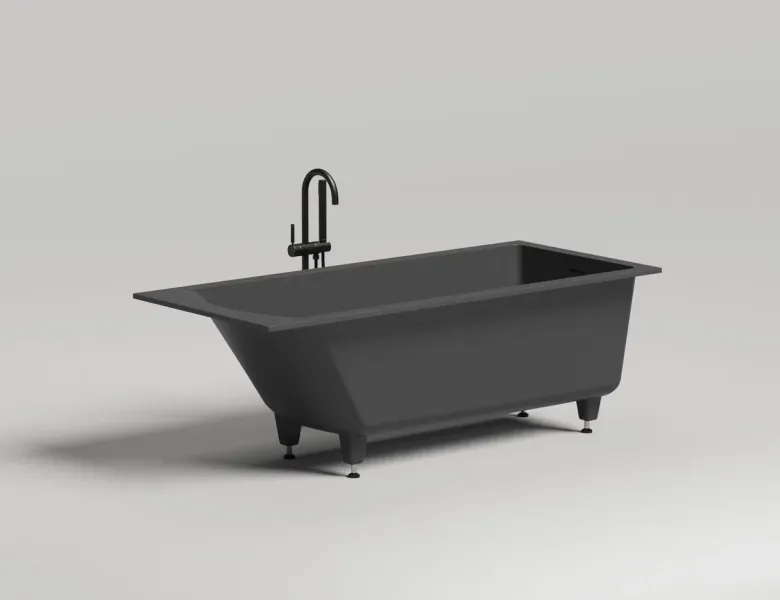 Ванна из искусственного камня Salini Cascata Kit S-Sense 104313GRF 170x75см RAL полностью