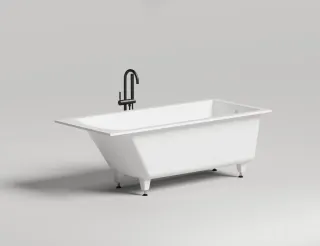 Ванна из искусственного камня Salini Cascata S-Stone 104123M 170x75см белый матовый Ванна из искусственного камня Salini Cascata S-Stone 104123M 170x75см белый матовый