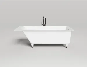 Ванна из искусственного камня Salini Cascata Kit S-Sense 104313G 170x75см белый глянцевый