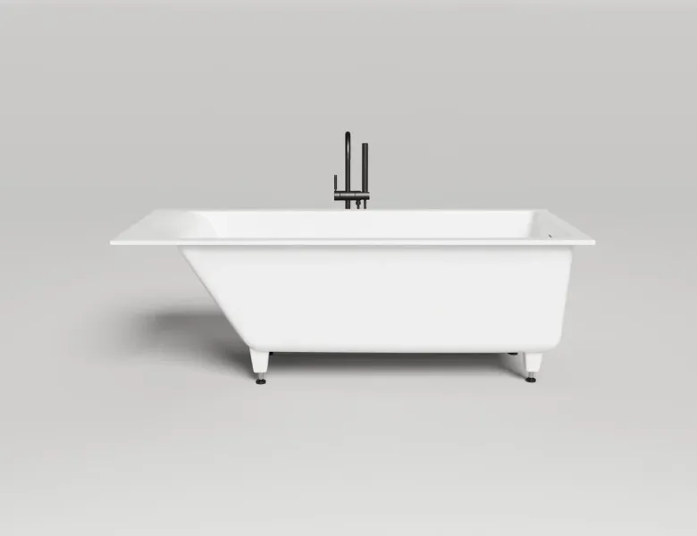 Ванна из искусственного камня Salini Cascata Kit S-Sense 104313G 170x75см белый глянцевый