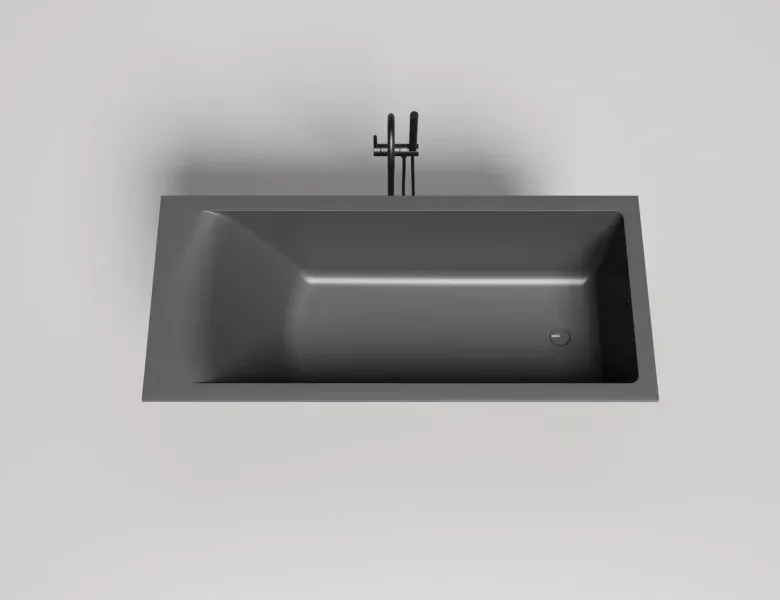 Ванна из искусственного камня Salini Cascata Kit S-Sense 104313GRF 170x75см RAL полностью