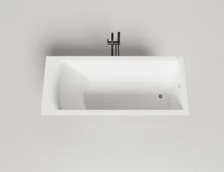 Ванна из искусственного камня Salini Cascata S-Sense 104113M 170x75см белый матовый Ванна из искусственного камня Salini Cascata S-Sense 104113M 170x75см белый матовый