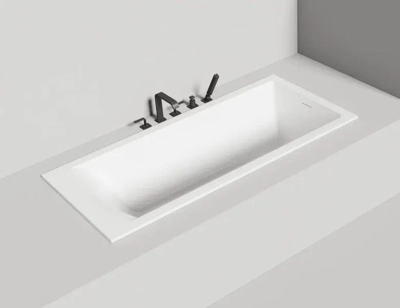 Ванна из искусственного камня Salini Cascata Kit S-Sense 104313G 170x75см белый глянцевый