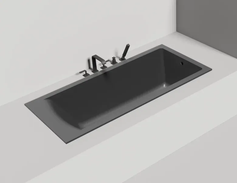 Ванна из искусственного камня Salini Cascata S-Sense 104113GRF 170x75см RAL полностью