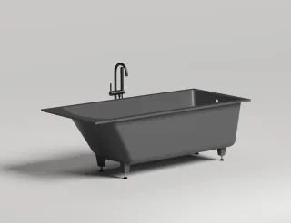 Ванна из искусственного камня Salini Cascata S-Sense 104213MRF 180x80см RAL полностью Ванна из искусственного камня Salini Cascata S-Sense 104213MRF 180x80см RAL полностью
