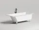 Ванна из искусственного камня Salini Cascata S-Stone 104223M 180x80см белый матовый