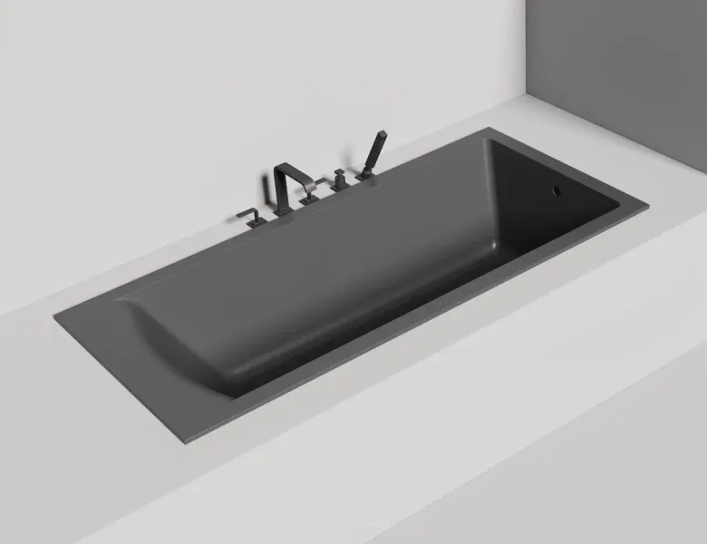 Ванна из искусственного камня Salini Cascata S-Stone 104223MRF 180x80см RAL полностью
