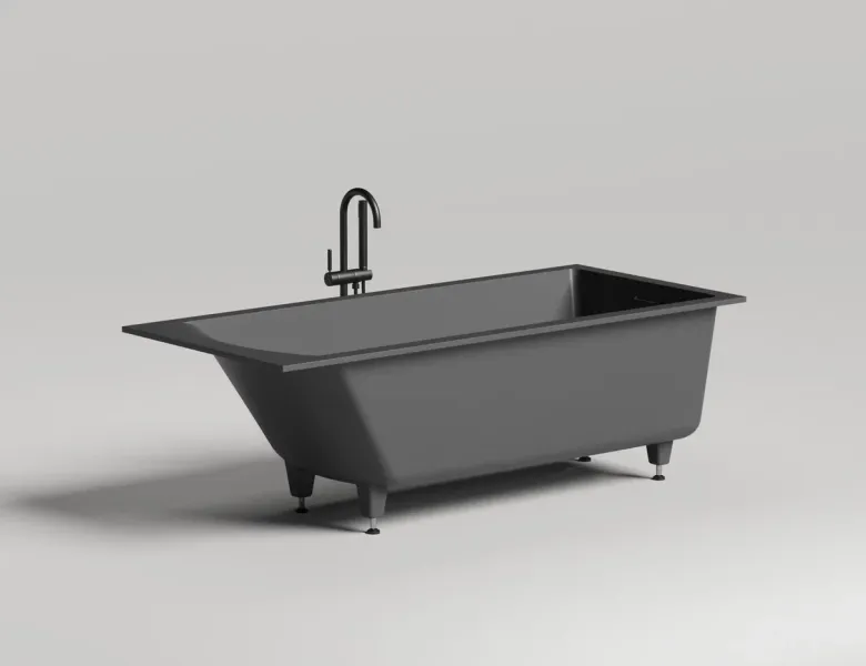 Ванна из искусственного камня Salini Cascata Kit S-Stone 104523MRF 180x80см RAL полностью