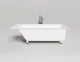 Ванна из искусственного камня Salini Cascata Kit S-Sense 104513G 180x80см белый глянцевый