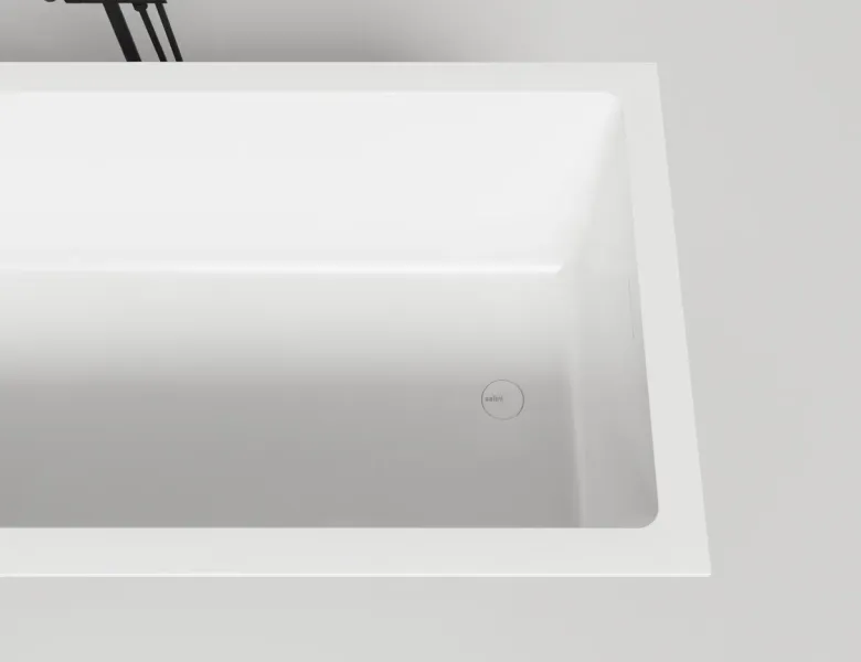 Ванна из искусственного камня Salini Cascata Kit S-Sense 104513G 180x80см белый глянцевый