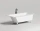 Ванна из искусственного камня Salini Cascata Kit S-Sense 104513M 180x80см белый матовый