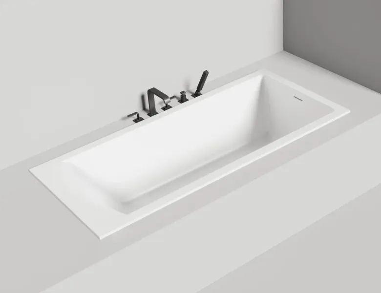Ванна из искусственного камня Salini Cascata Kit S-Stone 104523MRH 180x80см RAL снаружи