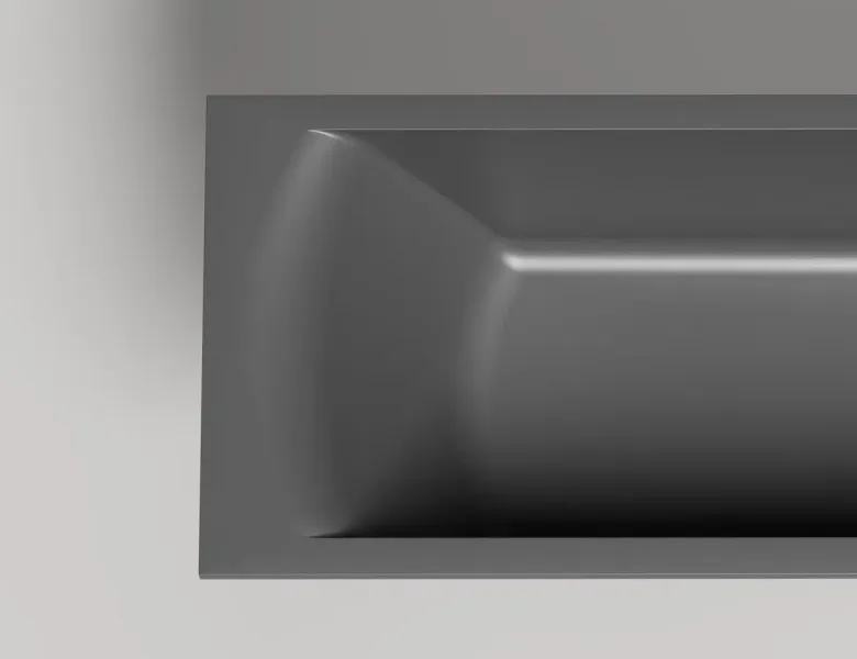 Ванна из искусственного камня Salini Cascata Kit S-Sense 104513GRF 180x80см RAL полностью