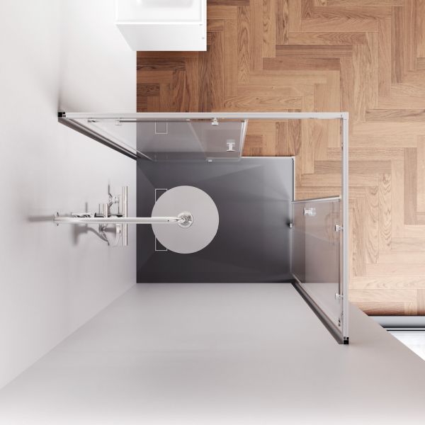 Душевой уголок Am.Pm X-joy W94G-403-100280-MТ1К 100x80 см без поддона хром матовый