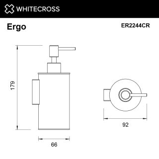 Дозатор подвесной Whitecross Ergo ER2244CR хром
