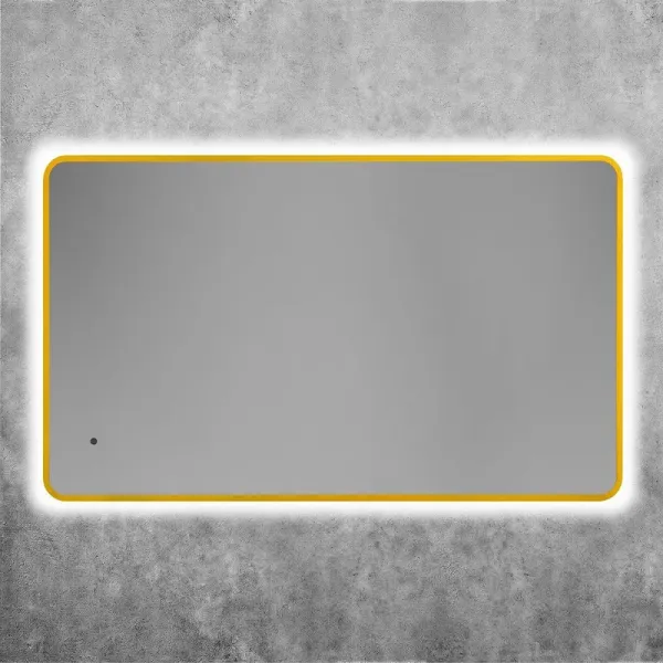 Зеркало с подсветкой ArtMax Siena AM-SieS-600-1000-DS-F-Gold 100 см золото