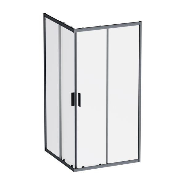 Душевой уголок Am.Pm Gem W90G-403-100100-BT 100x100 см без поддона чёрный матовый