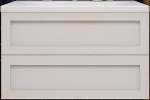 Подвесная тумба под раковину Art&Max Platino 80см белый матовый AM-Platino-800-2C-SO-BM-Cer