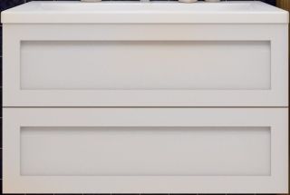 Подвесная тумба под раковину Art&Max Platino 80см белый матовый AM-Platino-800-2C-SO-BM-Cer