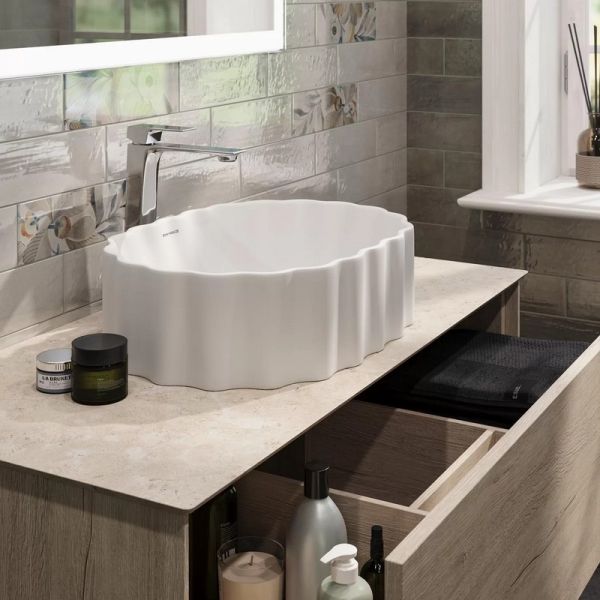 Раковина накладная Kerama Marazzi ArtBasin Conchiglia CC.wb.50\WHT 50 см белый