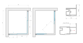 Vegas-Glass Душевой уголок ZA-F NOVO h2000 100*90 03 10, профиль золото матовое, стекло сатин