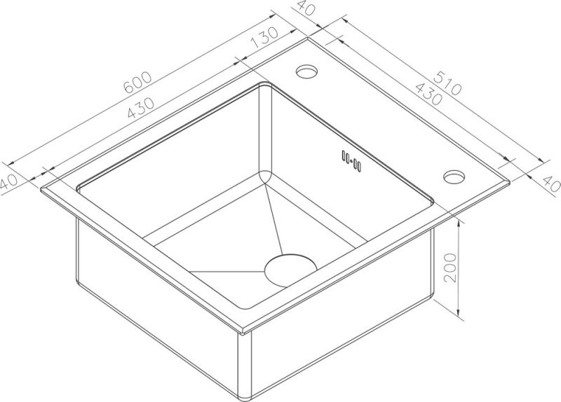Мойка кухонная Zorg Inox Glass GL-6051-WHITE-GRAFIT