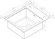 Мойка кухонная Zorg Inox Glass GL-6051-WHITE-GRAFIT