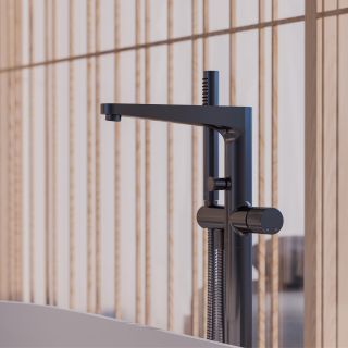 Напольный смеситель для ванны Omnires Contour антрацит CT8033AT Напольный смеситель для ванны Omnires Contour антрацит CT8033AT