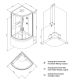 Душевая кабина Am.Pm Like Deep W80C-019A-090MTA 90x90