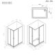 Душевой уголок AM.PM Sunny W87G-403-12080-BT профиль черный матовый 120x80 см