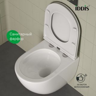 Унитаз подвесной IDDIS Аксес (Axes) AXERDSEi25 безободковый белый