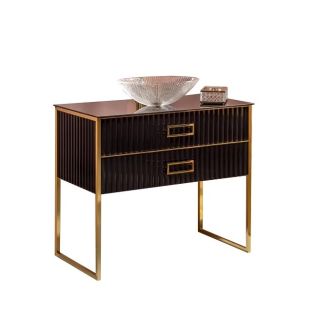 Тумба под раковину Armadi Art Monaco 80см чёрный/золото 867-080-BG Тумба под раковину Armadi Art Monaco 80см чёрный/золото 867-080-BG