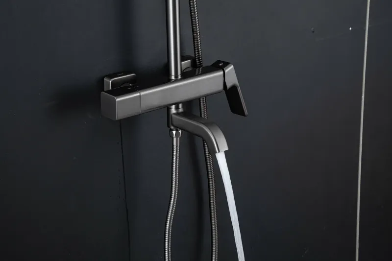 Душевая стойка Gappo G2418-29 оружейная сталь Душевая стойка Gappo G2418-29 оружейная сталь