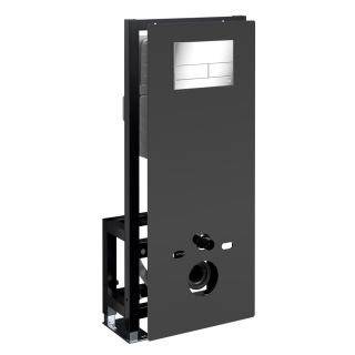Система инсталляции для унитазов WasserKRAFT Glan 66TLT.010.ME.BL.CH04 с кнопкой смыва