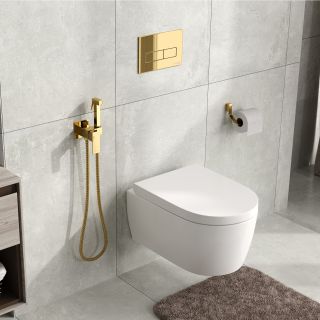 Гигиенический душ со смесителем WasserKRAFT A71738 золото