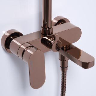 Душевая стойка WasserKRAFT Asphe A17301 розовое золото