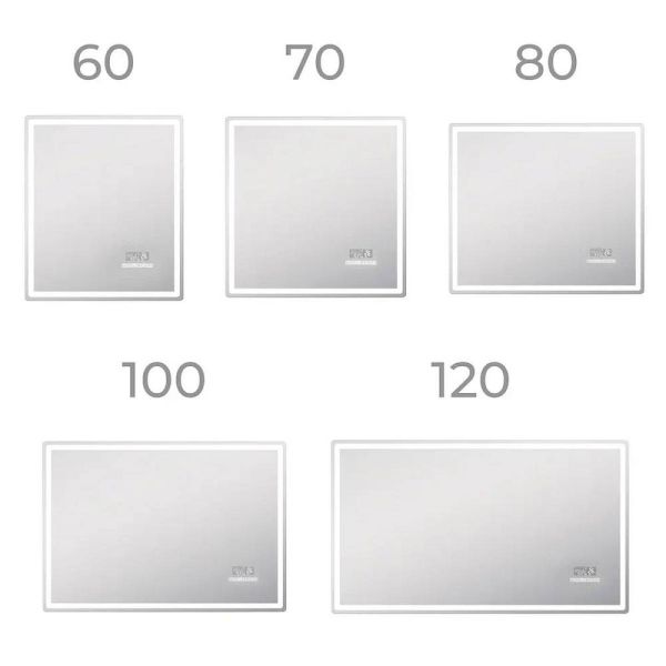 Зеркало с подсветкой Vigo Geometry Media voice 052 120 см