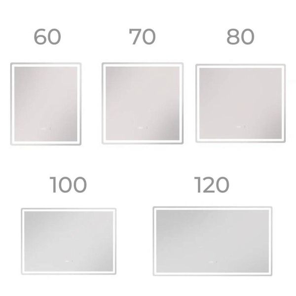 Зеркало с подсветкой Vigo Geometry Luxe 210 80 см