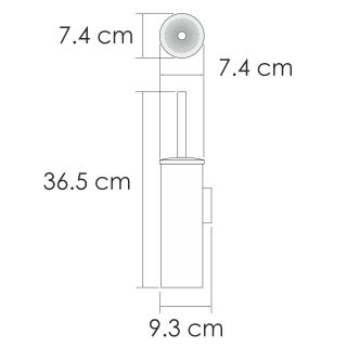 Щётка для унитаза WasserKRAFT K-1087PB чёрный