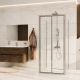 Душевой уголок WasserKRAFT Weser 78F43 90x90 см профиль хром стекло прозрачное