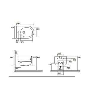 Биде подвесное Kerasan Flo 312301 Белое Биде подвесное Kerasan Flo 312301 Белое