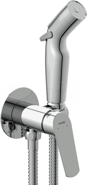 Смеситель с гигиеническим душем Cersanit FLAVIS встраиваемый, однорычажный 64104