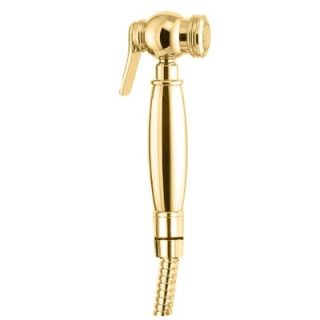 Гигиенический душ со шлангом 120см и держателем, ручка металлическая, золото Cezares ATLANTIS-U-IFS-03/24
