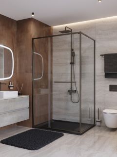 Душевой уголок CEZARES LUX-AH-FS-11-110/90-C-GM